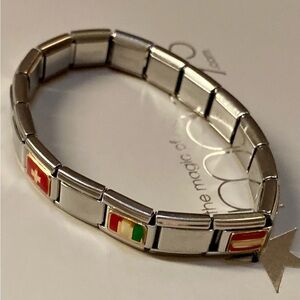 ✨Composable Classic Bracelet. Symbol of Switzerland Flag. Made in Italy.✨